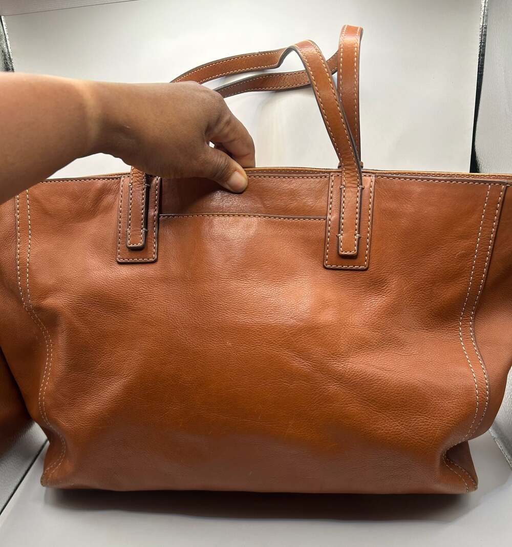 Fossil Rachel Leather Tote Bag in Brown - Picture 9 of 11